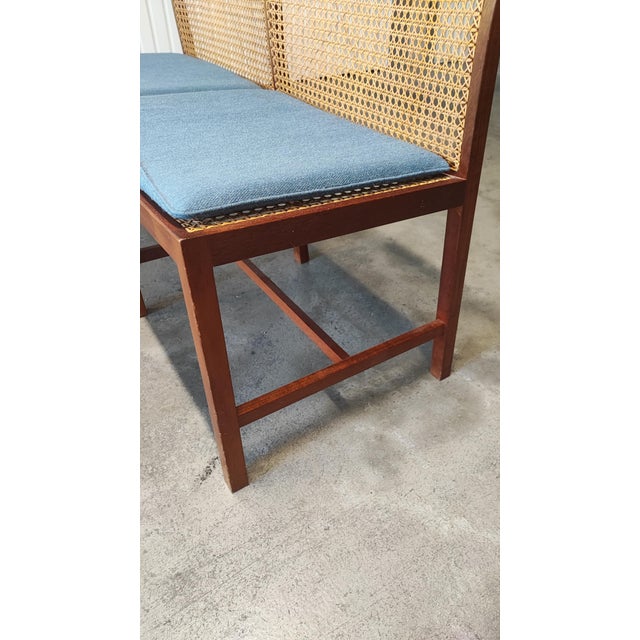 Vintage Scandinavian Two-Seater Bench by Søren Horn, 1960 For Sale - Image 6 of 11