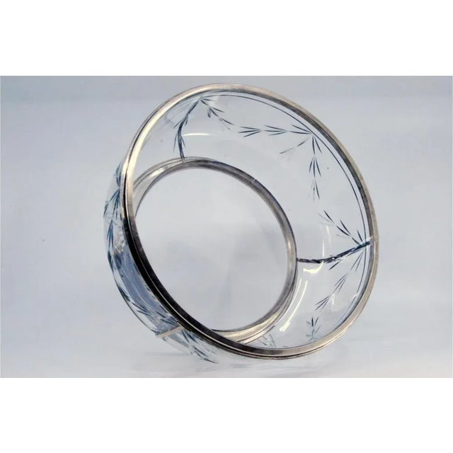 Fruit Bowl Centerpiece in Cut Glass and Silver For Sale - Image 6 of 12