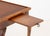 Wood Queen Anne Style Side Table With Swing Arm Lamp For Sale - Image 7 of 9