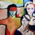 Old Friends - Abstract Expressionist Painting, Oil on Canvas, 1990s by Michael William Eggleston For Sale - Image 4 of 4
