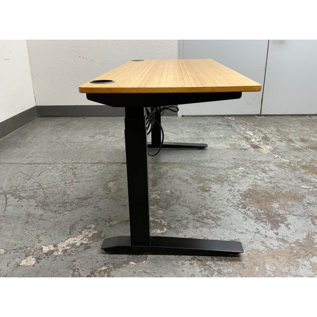 Herman Miller Herman Miller Jarvis Bamboo Adjustable Standing Desk For Sale - Image 4 of 12