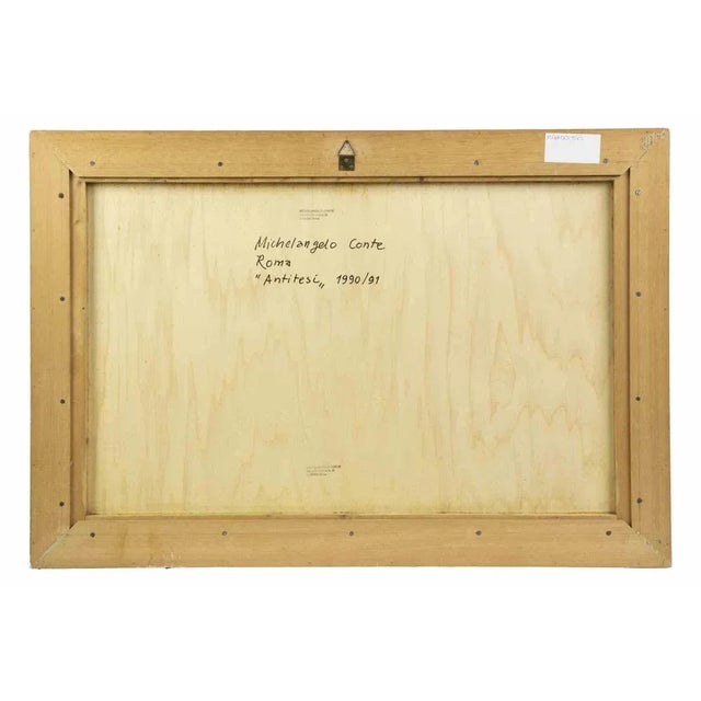 Antithesis is an original artwrok realized by Michelangelo Conte beetween 1990-91. Mixed media (wood and steel). Hand...