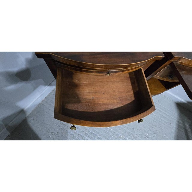 Antique English Mahogany Bedside Nightstands, 1900, Set of 2 For Sale - Image 15 of 16