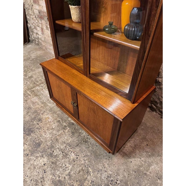 1960s Mid-Century Teak & Glazed Bookcase from Turnidge, 1960s For Sale - Image 5 of 18