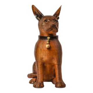 Exquisite Vintage Woven Wicker Dog Basket Shanghai Handicrafts For Sale
