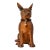 Exquisite Vintage Woven Wicker Dog Basket Shanghai Handicrafts For Sale