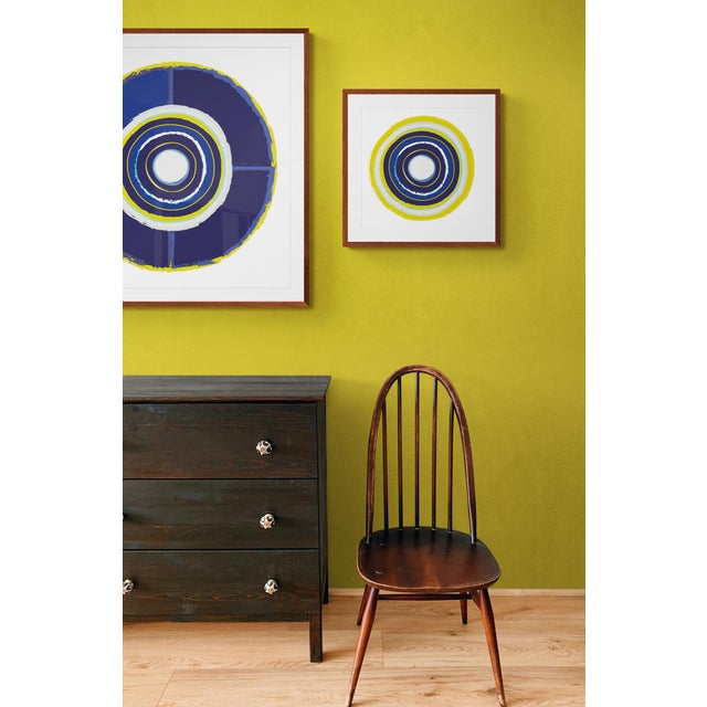 This colorful, mid century inspired fine art print is digitally printed on premium white matte paper. While sold...
