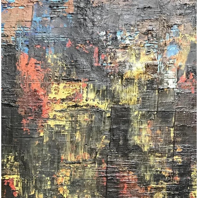 Ninon Bourquin, Composition abstraite, 1920, Oil on Canvas For Sale - Image 4 of 7