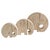 Presenting a gorgeous family of three Fratelli Manelli travertine elephant sculptures, hand-produced in Italy during the...
