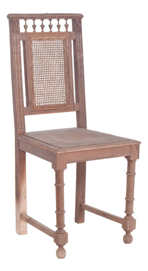 Dining Chair with Cane Backrest, 1890