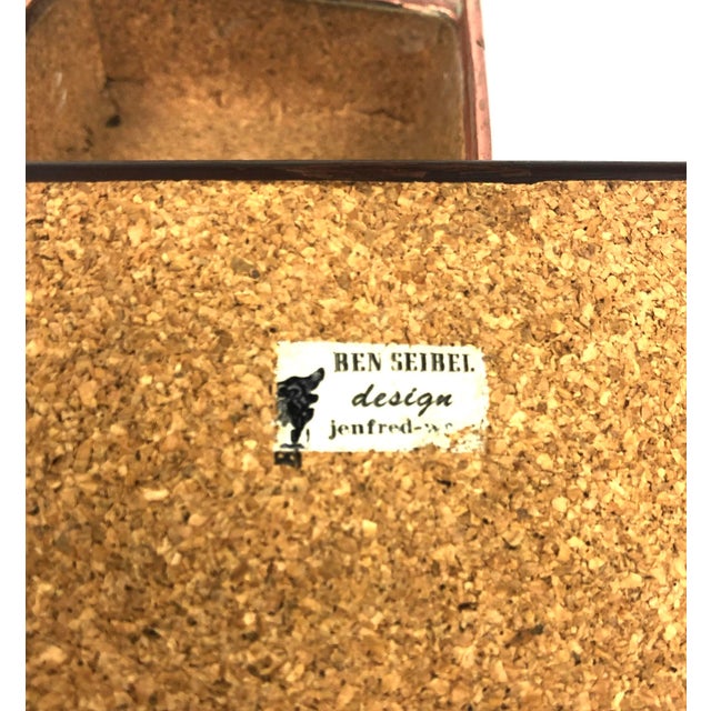 1950s Ben Seibel Lidded Copper Box With Handle For Sale - Image 5 of 6