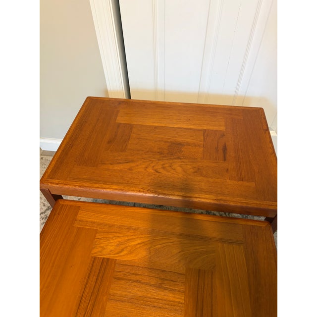 1960s Vejle Stole Moblefabrik Teak Nesting Side Tables (Set of 3) For Sale In Savannah - Image 6 of 13