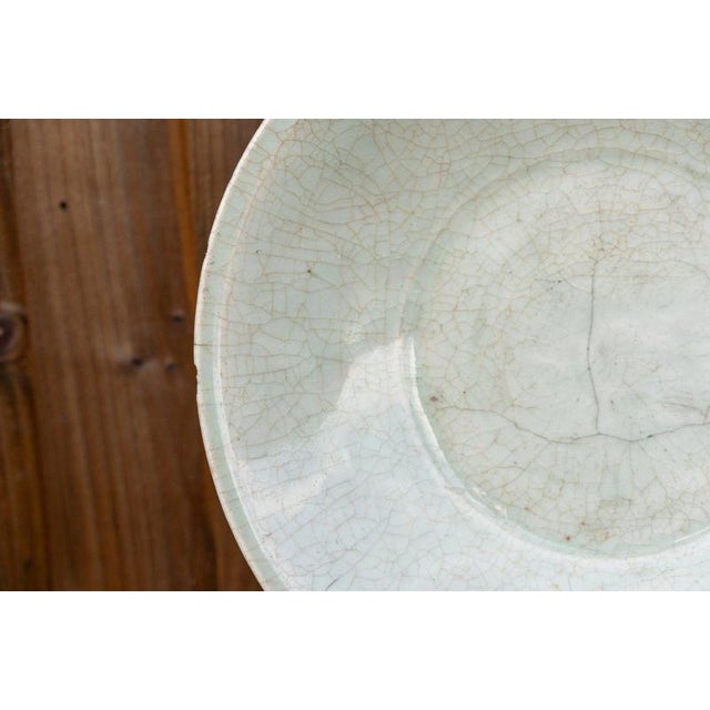 2000 - 2009 Antique Chinese Ming Dynasty Longquan Celadon Charger, 1644 For Sale - Image 5 of 18