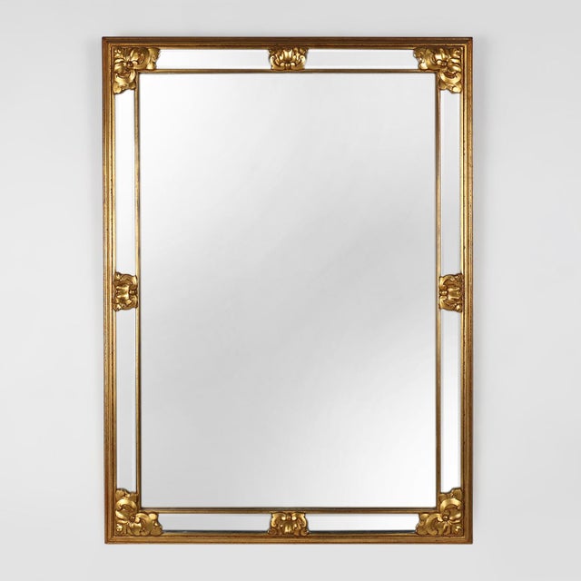 Large Gilded Mirror, Belgium, 1950s For Sale - Image 11 of 11
