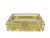 Unique Transparent Lucite soap dish with gold lion head and borders all round the dish is excellent choice for your...
