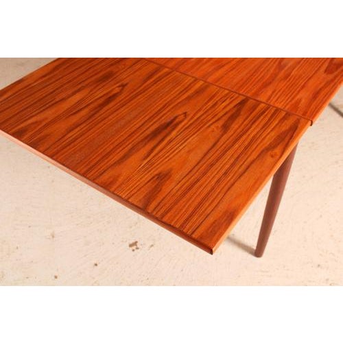 Mid-Century Modern Danish Extending Teak Dining Table, 1970 For Sale - Image 10 of 12