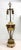 This antique ornate carved alabaster and bronze electric table lamp is a large, beautifully crafted piece of art. The lamp...