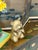 Brass Vintage Brass Bronze Lucky Bamboo Panda Statue Sculpture Figure For Sale - Image 8 of 12