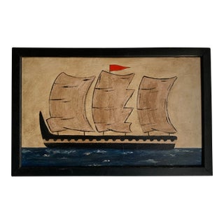 Contemporary Impressionist Style Seascape Painting on Canvas, Framed For Sale