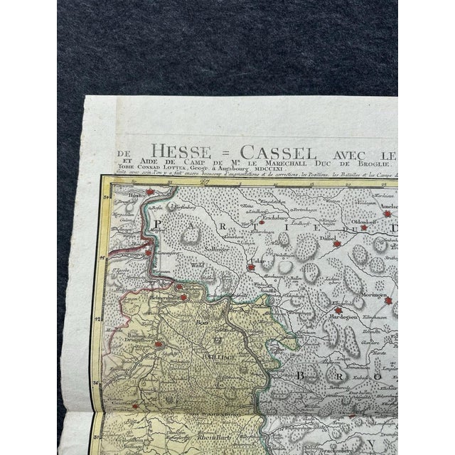Lotter Tobias Conrad, Augsburg Hesse-Cassel the Neighboring Countries, 1761, Oil on Canvas For Sale - Image 6 of 13