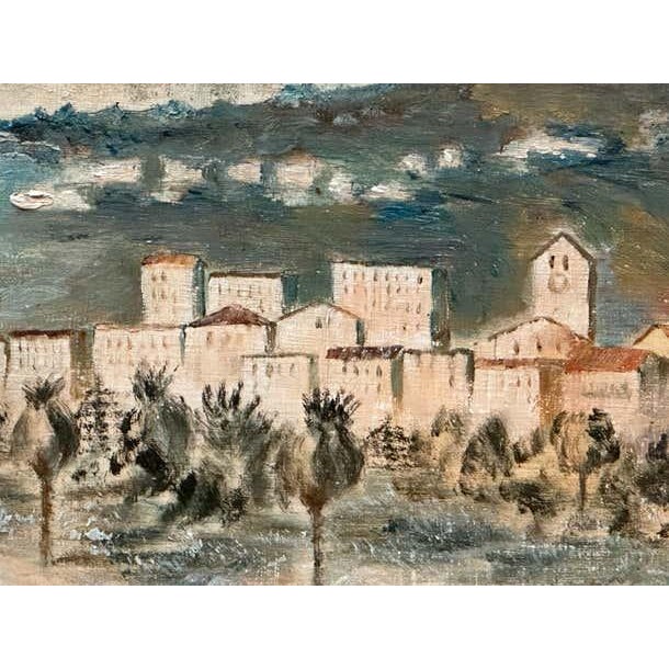 Mid-Century Landscape of Mountains and Village For Sale In Los Angeles - Image 6 of 8