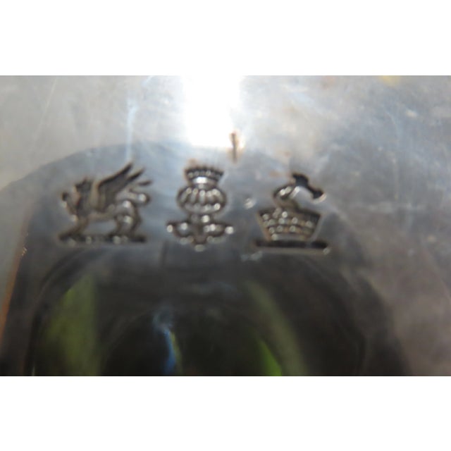 Antique Footed Silver Plate Tray With Grape & Shell Design For Sale - Image 9 of 11