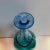 Kosta Boda Sweden Green and Blue Glass Bottle Vase For Sale - Image 4 of 7