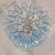 1980s Mid Century Modern Blue Murano Glass Petal Chandelier For Sale In Dallas - Image 6 of 14
