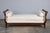 Antique French Empire Swan Neck Mahogany Daybeds W/ Cream Woven Fabric - a Pair For Sale - Image 12 of 12