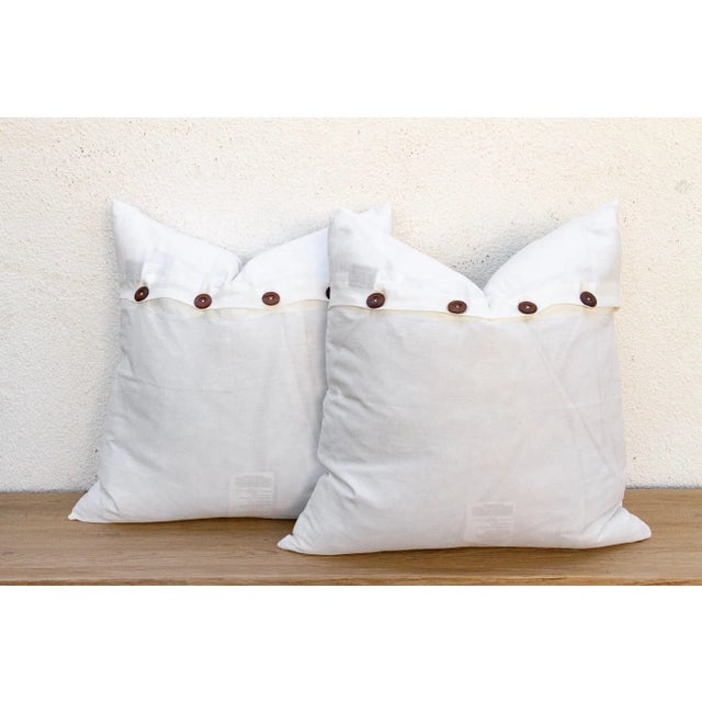 Textile Spring Time, Pair of Appliqué Pillow Covers For Sale - Image 7 of 8