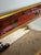 Vintage Chinoiserie Hand-Painted Wooden Beveled Wall Mirror For Sale - Image 9 of 9