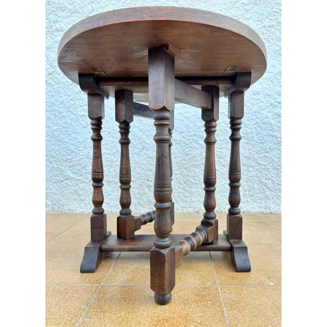 English Oak Oval Table, Jacobean Revival, Early 20th Century For Sale - Image 9 of 13