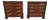 Pair of Henkel Harris Chippendale Style Serpentine Top Bachelor Chest of Drawers For Sale