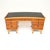 A spectacular vintage walnut pedestal desk by Laszlo Hoenig. This was made in London, there is a label beneath the top...