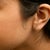 Haus of Brilliance 10K White Gold 1/10 Cttw Diamond 'V' Initial Stud Earring For Sale - Image 4 of 5