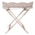 Artifacts Rattan Scallop Design Butler Tray with Wooden Legs, White Wash For Sale - Image 4 of 7
