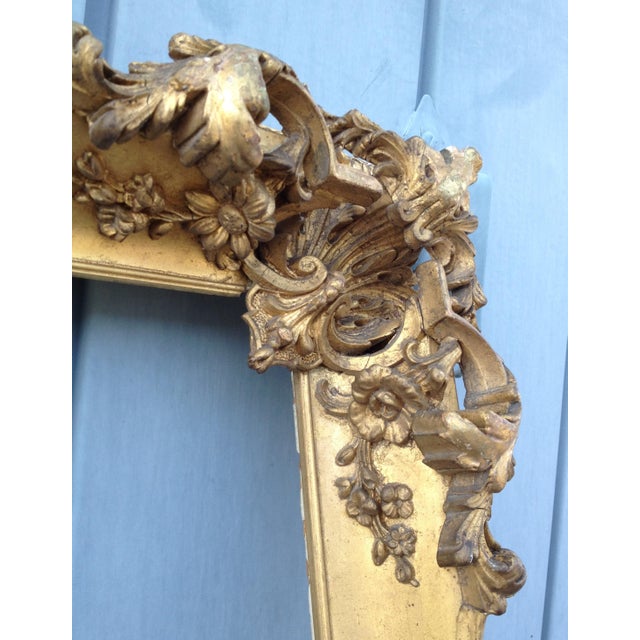 Mid 19th Century Carved Gilt Frame For Sale - Image 4 of 4