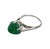 Refined in its simplicity, this vintage style ring showcases a striking sugarloaf cabochon emerald, admired for its...