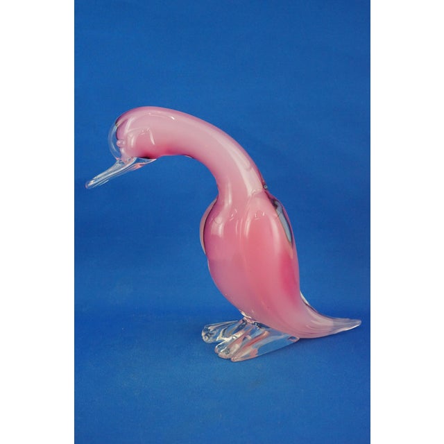 Large 20th Century Ducks in Pink Sommerso Glass by Archimede Seguso, Murano, Italy, Set of 2 For Sale - Image 13 of 18