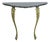 French Marble Console Table with Ornate Brass Legs, 1950s For Sale