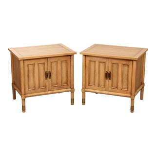 American of Martinsville Hollywood Regency Pair of Nightstands For Sale