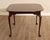 Queen Anne Style Oval Cherry Extension Dining Table With Two Leaves For Sale - Image 16 of 17