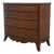Maitland Smith Federal Style Mahogany Bowfront Chest of Drawers For Sale