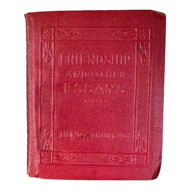 Antique Miniature Book Henry Thoreau Friendship and Other Essays For Sale