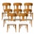 Teak Klismos Patio Dining Chairs. - Set of 8 For Sale