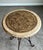 Late 20th Century Late 20th Century Mediterranean Style Decorative Inlaid Accent Table With Wrought Iron Base For Sale - Image 5 of 6
