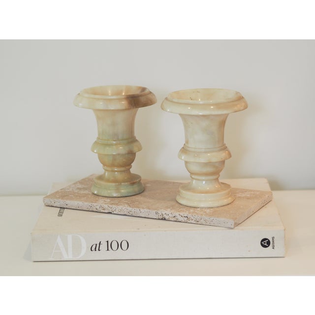 1960s Onyx Candleholders by Marmo Lusso, Set of 2 For Sale - Image 5 of 5