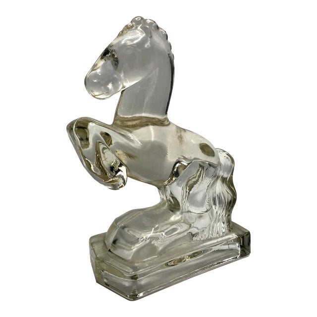 Vintage Glass Horse Figurine For Sale