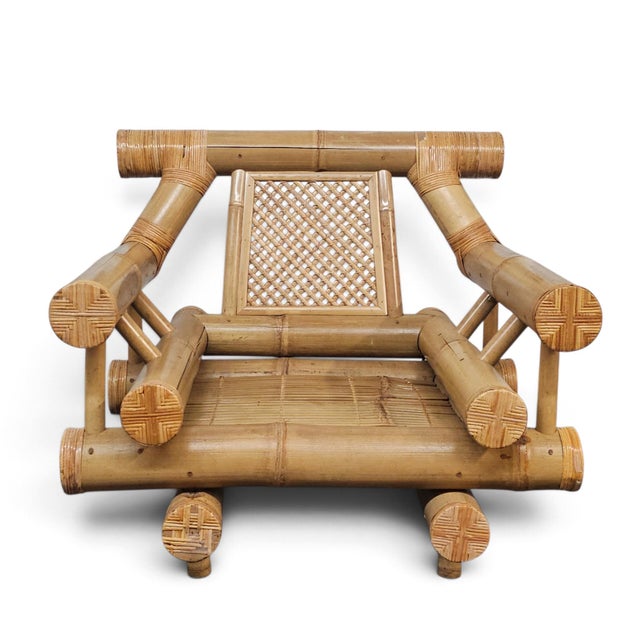 1970s–1980s Monumental Bamboo Living Room Suite, Vivai Del Sud and Budji Layug Style For Sale - Image 13 of 18
