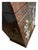 Vintage Midcentury Chinoiserie Brown Lacquer Shell Inlay Jewelry Box Cabinet For Sale - Image 14 of 15
